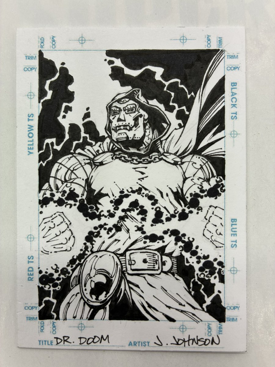 Doctor Doom sketch card.