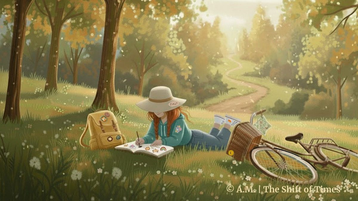 TheShiftOfTimes's tweet image. Trust no one… except maybe the laws of physics. 🔍📓 Some summers are for chilling. Some are for decoding reality. 🌲✨Welcome to The Shift of Times. #ShiftOfTimes #ConceptArt #YAStory #CozyAesthetic