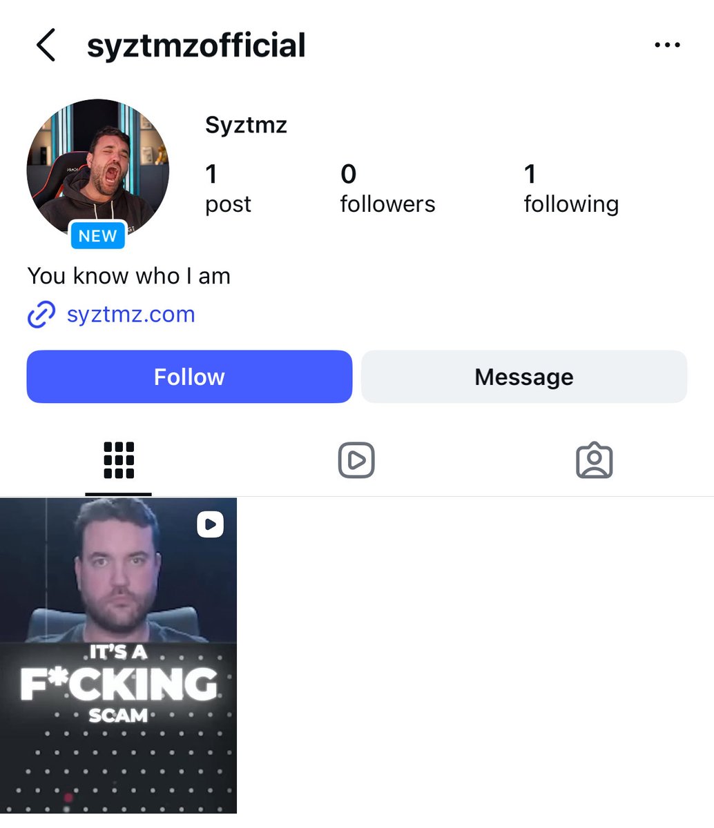 No stream today. We’re back tomorrow with 2 Battles and USC! 

Also..🚨$500 GIVEAWAY ($100 x 5)🚨 

Had to make a new Instagram so go follow it. That is the only task, comment when you’re done with proof + stake/eth/usdt addy. 

instagram.com/syztmzofficial…