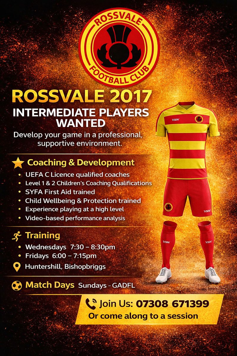 My sons team are on the lookout for some players to come in and join there team as they transition into 7s⚽ playing currently intermediate level or above. 

Please RT ⚽