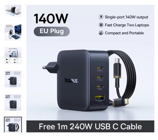 shopping_soma's tweet image. "140W GaN power—fast charge your iPhone 17 and MacBook Pro!"
Get it - s.click.aliexpress.com/e/_c2zoEm4b

#Baseus140W
#iPhone17Accessories
#GaNCharger
#FastCharging2026
#MacBookProCharger