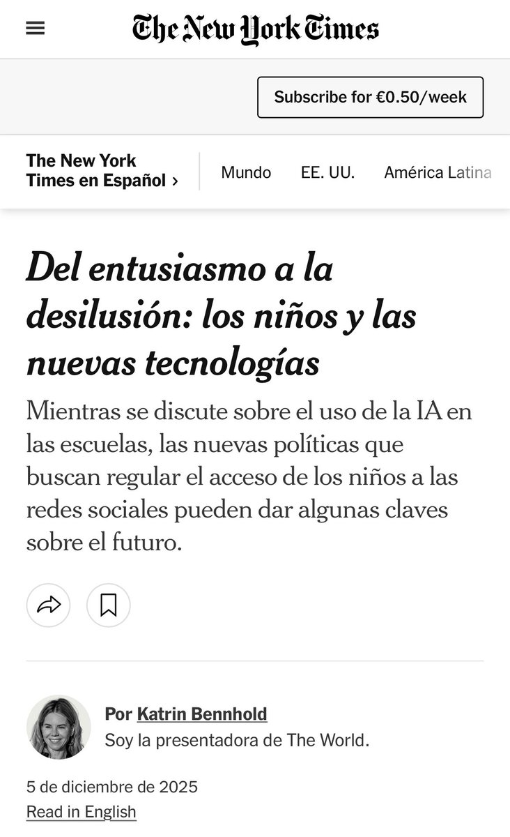 Del entusiasmo a la desilusión. Primero fueron los móviles y las redes sociales, hoy es la IA. La experiencia con los adolescentes muestra que ni evangelizar ni demonizar la tecnología funciona: las políticas educativas necesitan más evidencia y menos ciclos de euforia.
Mientras