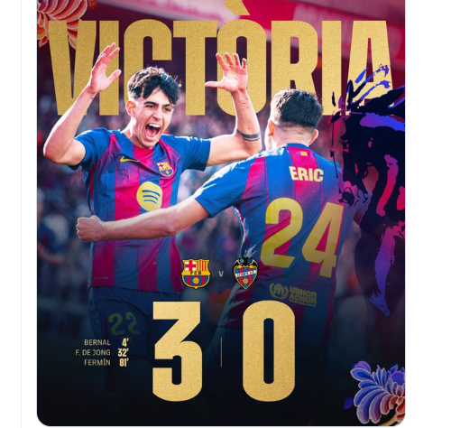 Full time score.