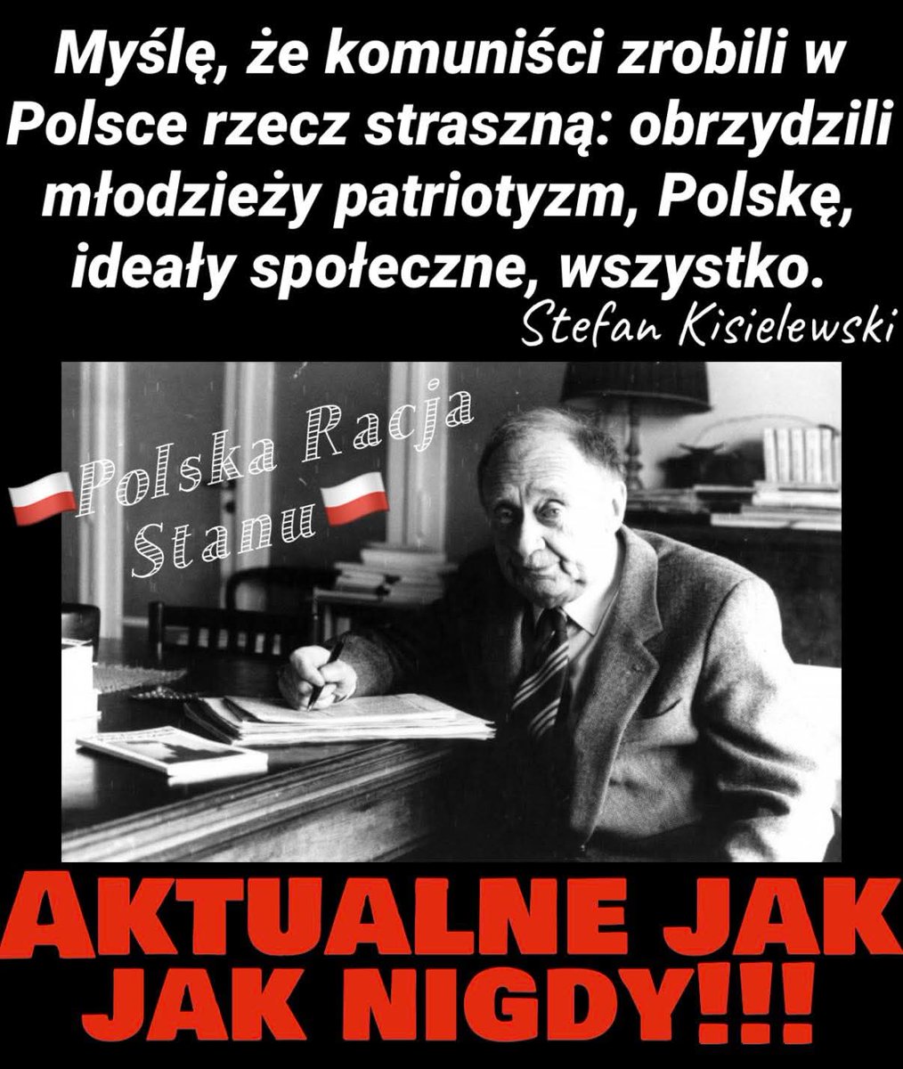 Komuniści obrzydzali wszystko.
Później nastał czas gazety wyborczej obrzydliwego pisma Michnika,które na każdym kroku i w każdym zdaniu w ohydny sposób określali Polaków i postawy patriotyczne. To są te same komuchy moi drodzy.Tylko teraz robią to demokratycznie i praworządnie.