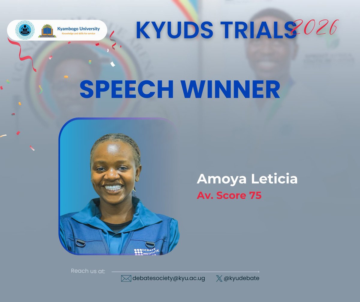 Kyambogo University Debate Society tweet media