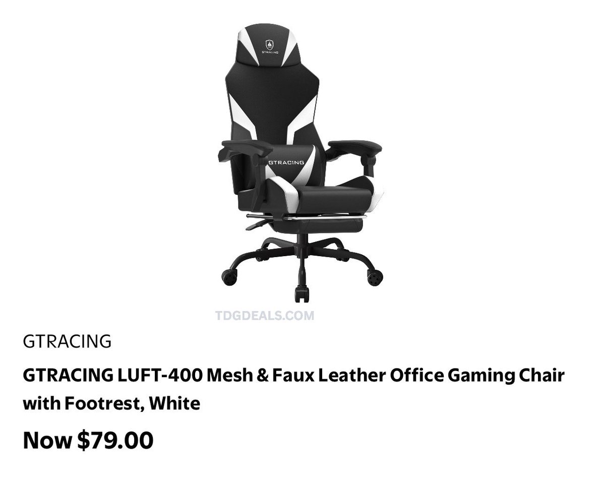 GTRACING Gaming Chairs for $79

Normally $160, solid price drop if you’ve been needing a new setup

link.tdgdeals.com/cnUCG