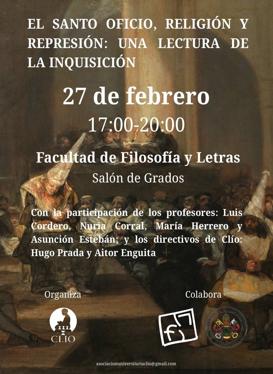 Asociación Univeristaria CLIO (@clio_uva) on Twitter photo 