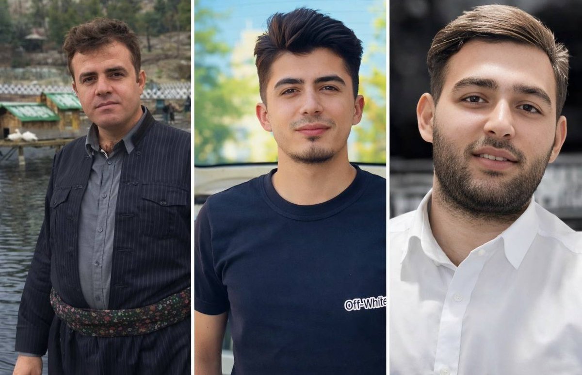 بۆ ڕۆژی دووهەم دەنووسم:

"سێ بەندکراوی کورد بەناوگەلی #یووسف_ئەحمەدی، #ناسر_بەکرزادە و #مێحراب_عەبدوڵڵازادە گیانیان لە خەتەرەو مەترسی جددی، جێبەجێکردنی سزای نامرۆڤانەی لەسێدارەدانی ناوبراوان لە ئارادایە."
#ژن_ژیان_ئازادی
