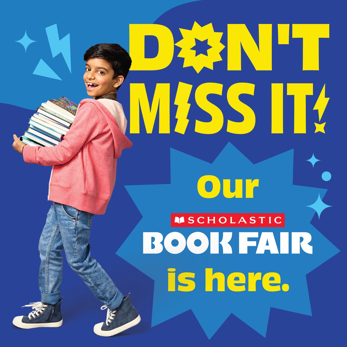 It's Book Fair Week!! 🎉
Shop in the Middle School Media Center.
Feb 23-Feb 26 before school 7:45am-8:00am
Wed, Feb 25 ~ 2:30pm-5:45pm＊
Thurs, Feb 26 ~ 2:30pm-6:45pm＊
＊Note early closing times＊