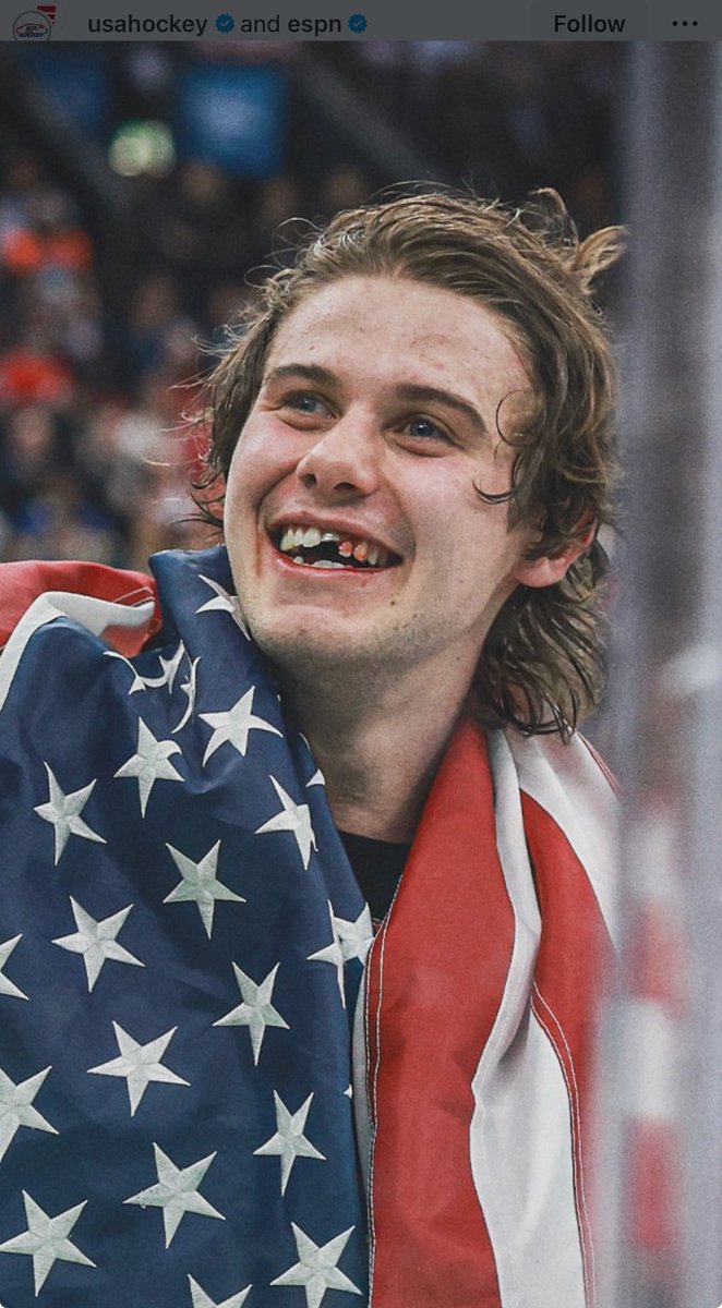 ryanwhitney6's tweet image. Spittin’ Chiclets and wearing Gold 🇺🇸