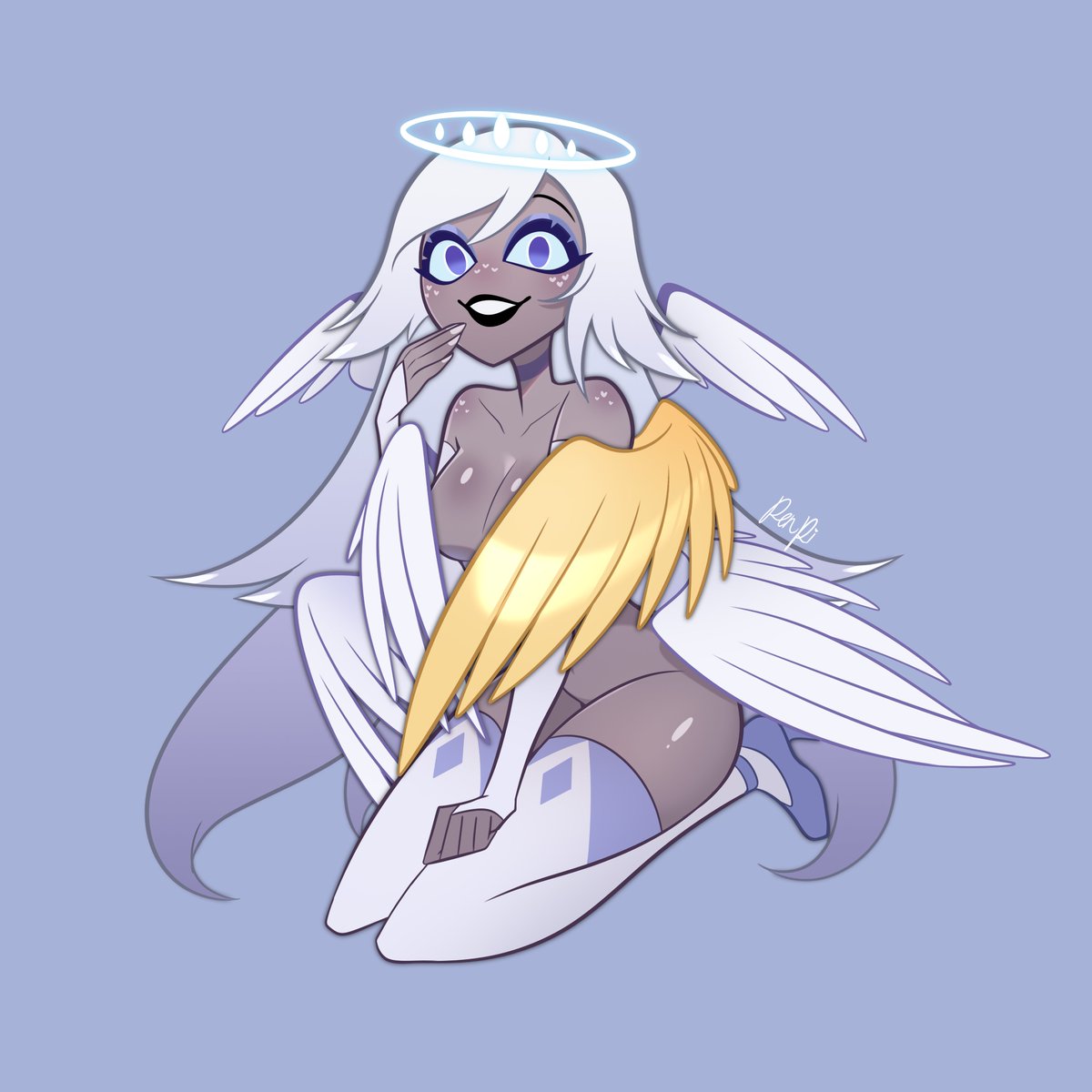 JOYFUL_SERAPHIM's tweet photo. Nothing wrong with a little #SeductiveSunday reward for people!

Just don't ask how many attempts this took to get everything 'conveniently' covered up properly! 😅 https://t.co/buAxTBVvo2