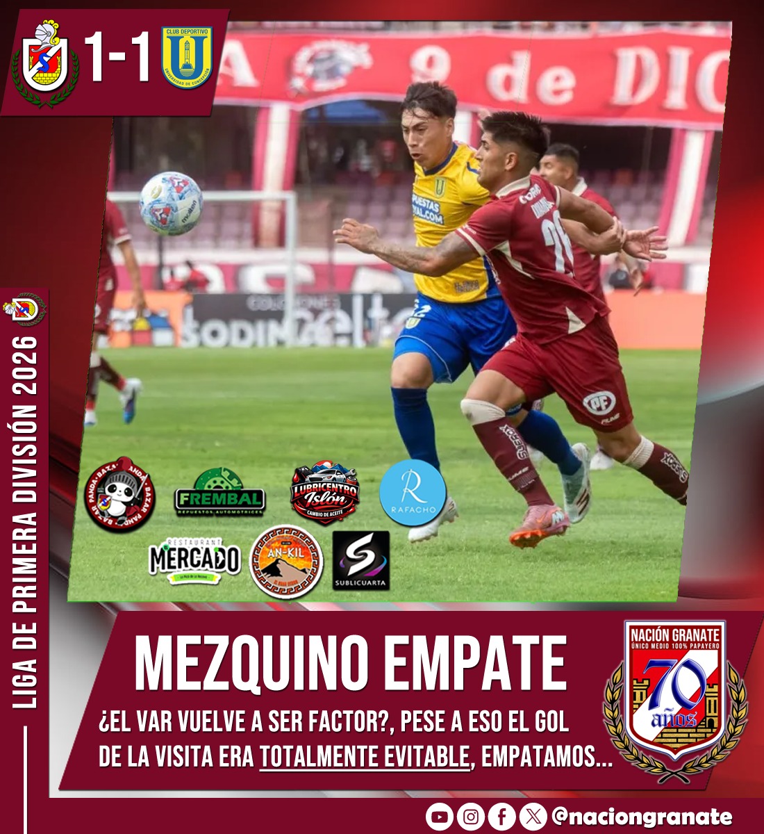 Nación Granate (@naciongranate) on Twitter photo 