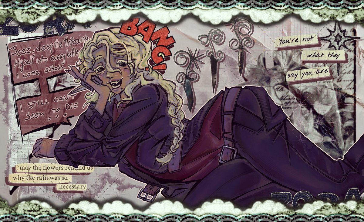 bait.. and switch.. i think she should be allowed to be whimsical, is it just me… 
.
#DecayedandDecrepit #decayedtwt #princezamfanart