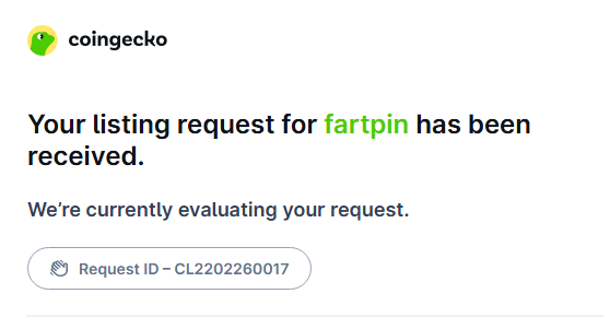 CoinGecko has officially received the request. Now we wait while they review the application. One step closer🦎

<a href="/coingecko/">CoinGecko</a> please approve our submission