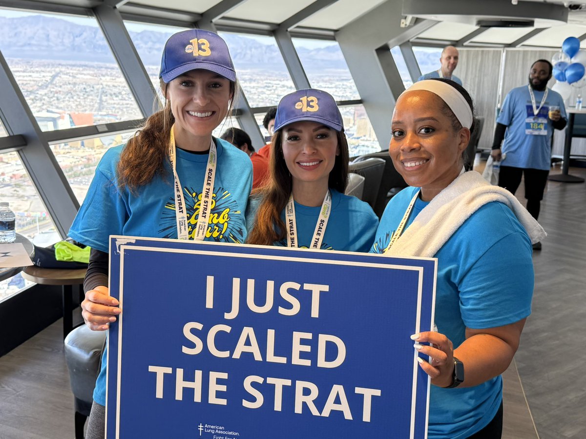 Shout out to <a href="/KTNV/">KTNV | Channel 13 News Las Vegas</a>!  You did it!  Thank you for supporting <a href="/LungAssociation/">American Lung Association</a> in Nevada!  #fightforairclimb #1455steps #108floors <a href="/stratvegas/">The STRAT Las Vegas</a> ✨
