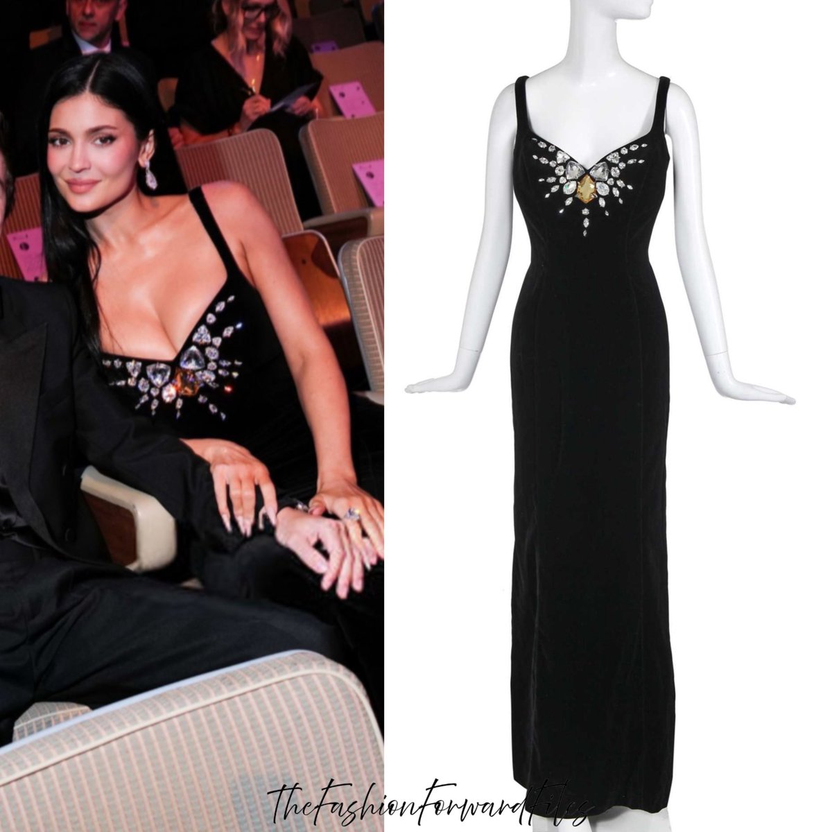 FashFwrdFiles's tweet image. Kylie Jenner wears a 1994 vintage black velvet evening gown by Mugler 
-
#mugler #fashion #kyliejenner #kyliejennerfan #kyliejenneroutfit