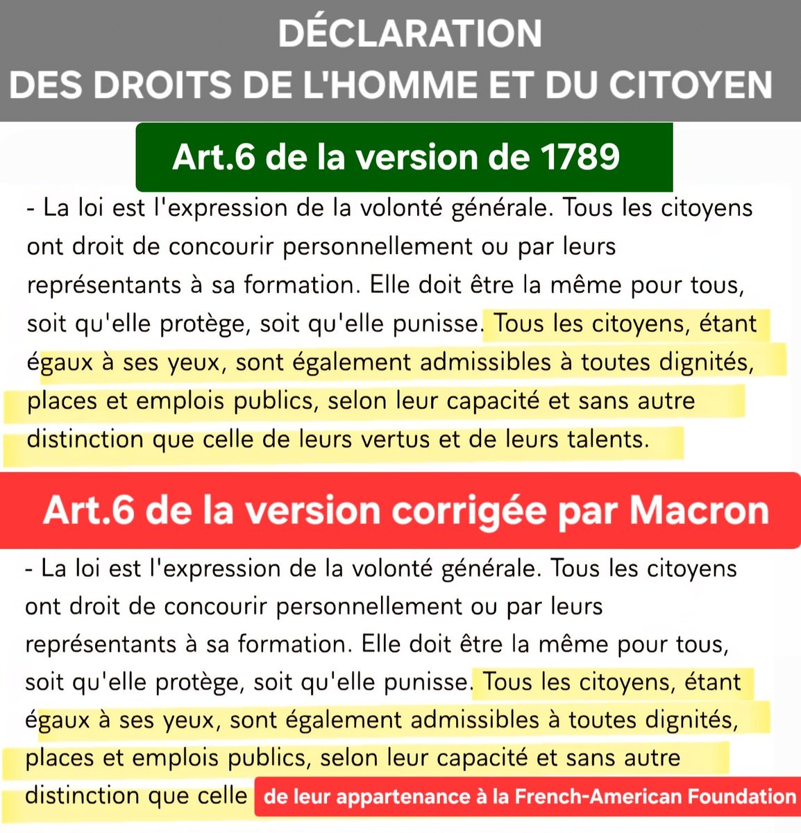 f_asselineau's tweet image. 🇫🇷🇺🇸YOUNG LEADERS (YL) DE LA
FRENCH-AMERICAN FOUNDATION
Macron (YL 2012) et Barrot (YL 2020) ont nommé
-Anne-Claire Legendre (YL 2017)
Présidente de l'Institut du Monde Arabe
-Amélie de Montchalin (YL 2018) à la tête de la Cour des Comptes
Il faudrait actualiser la Déclaration
