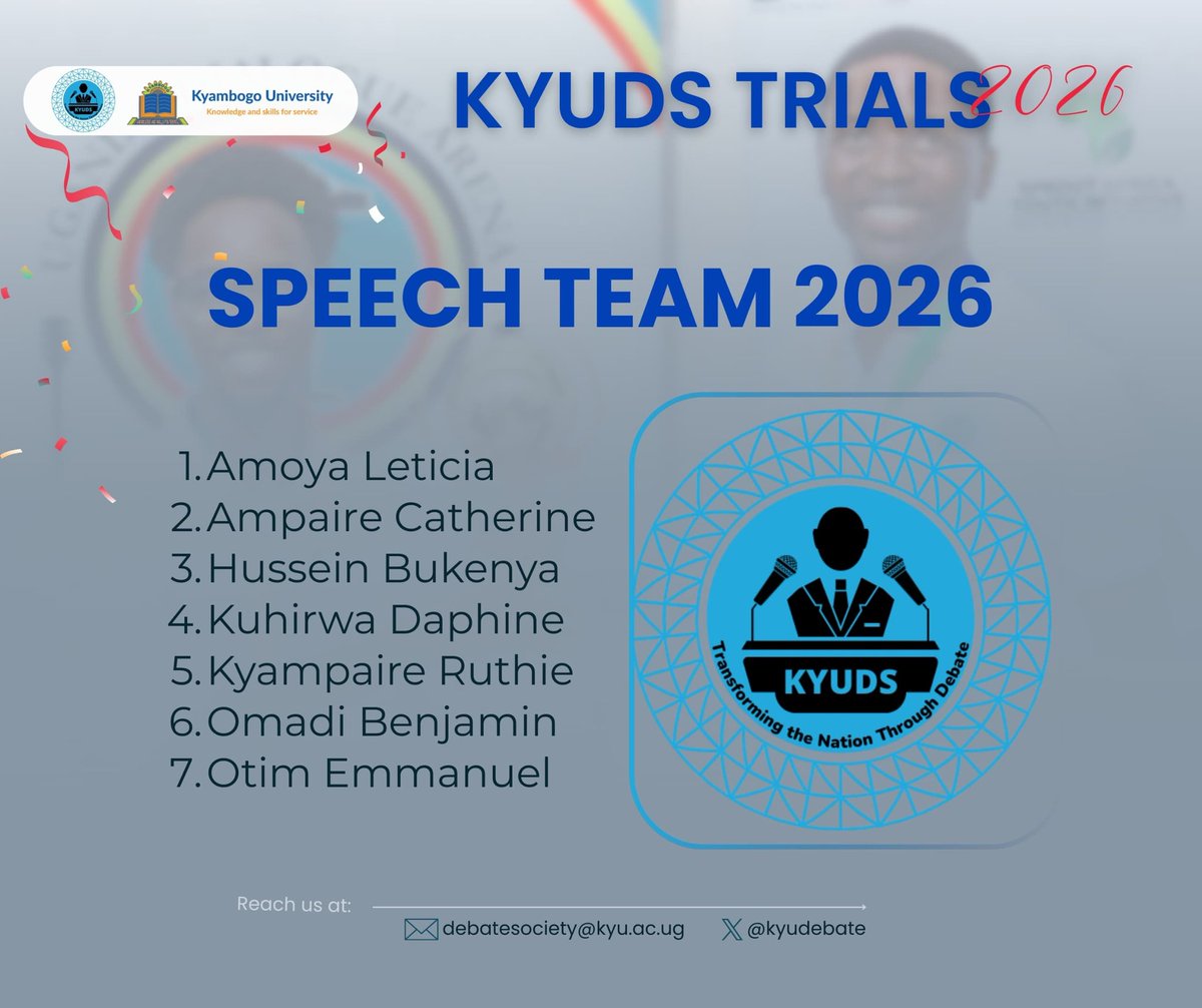 Kyambogo University Debate Society tweet media