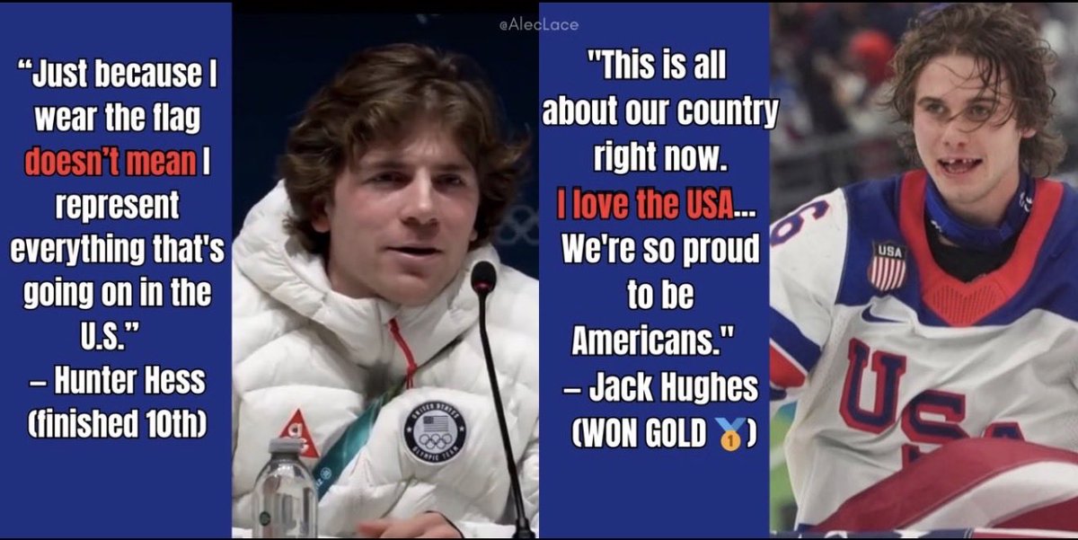 In the world of Olympics, be a Jack and not a Hunter 🇺🇸🥇🦅🏒🥅