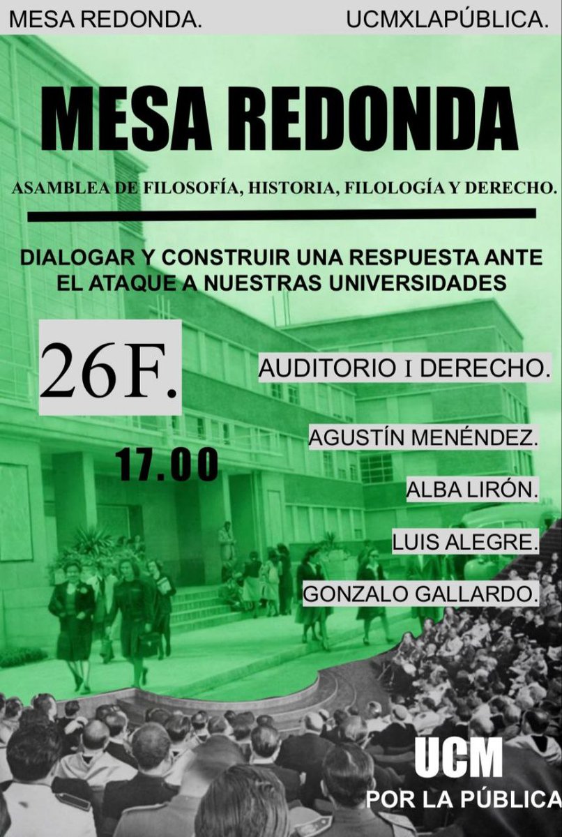 <a href="/juanluiscano/">Juan Luis Cano</a> Lo sabemos desde hace 2 años. Lo publicó <a href="/ElisaSilio/">Elisa Silió</a> en octubre. Llevamos luchando contra ese grupo desde que salió el anuncio de la LESUC. Nadie ha querido ayudarnos a las plataformas en defensa de la universidad pública <a href="/UCMporlaPublica/">UCM por la Pública</a> <a href="/uamporlapublica/">UAM por la Pública</a> @uc3mporlapublica