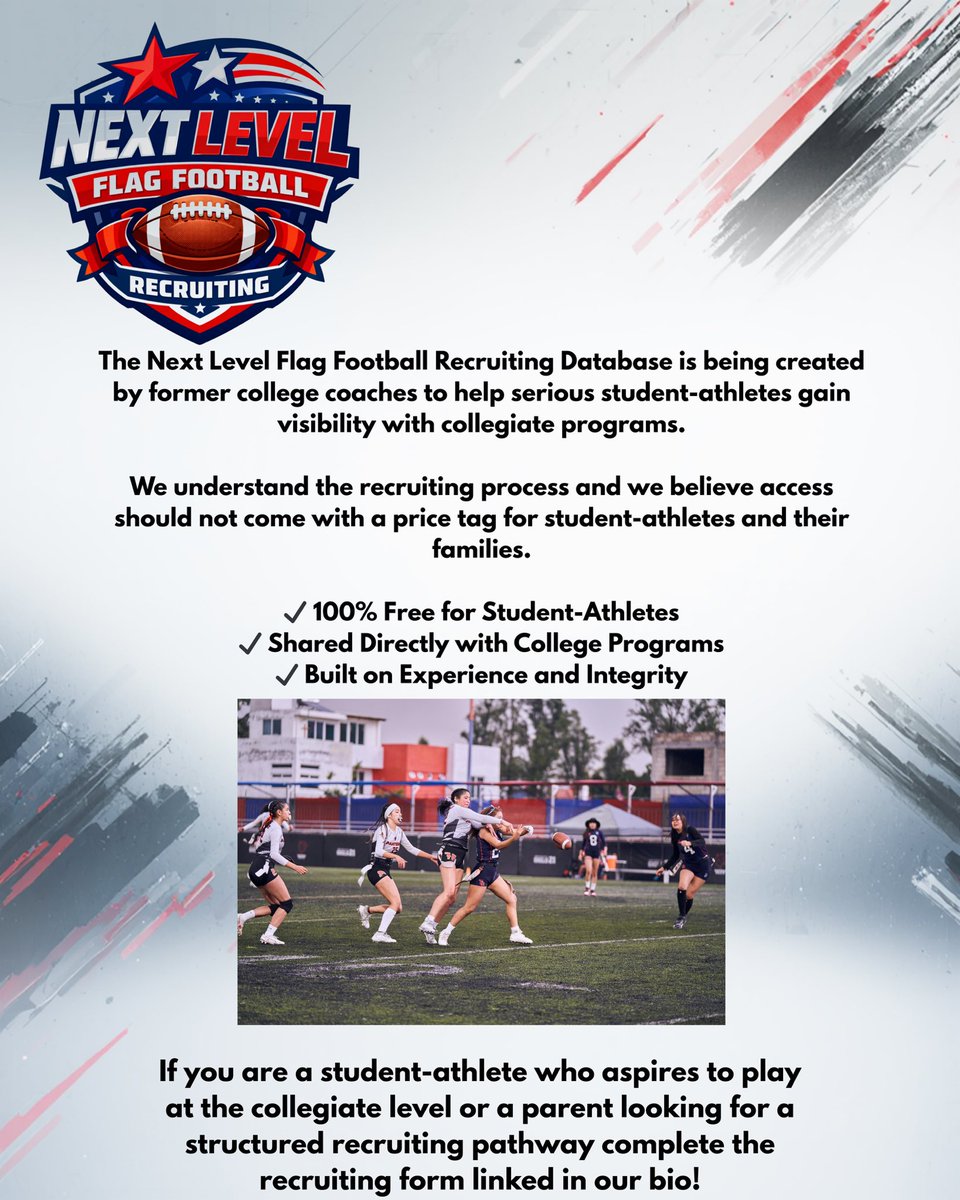 Next Level Women’s Flag Football Recruiting tweet media