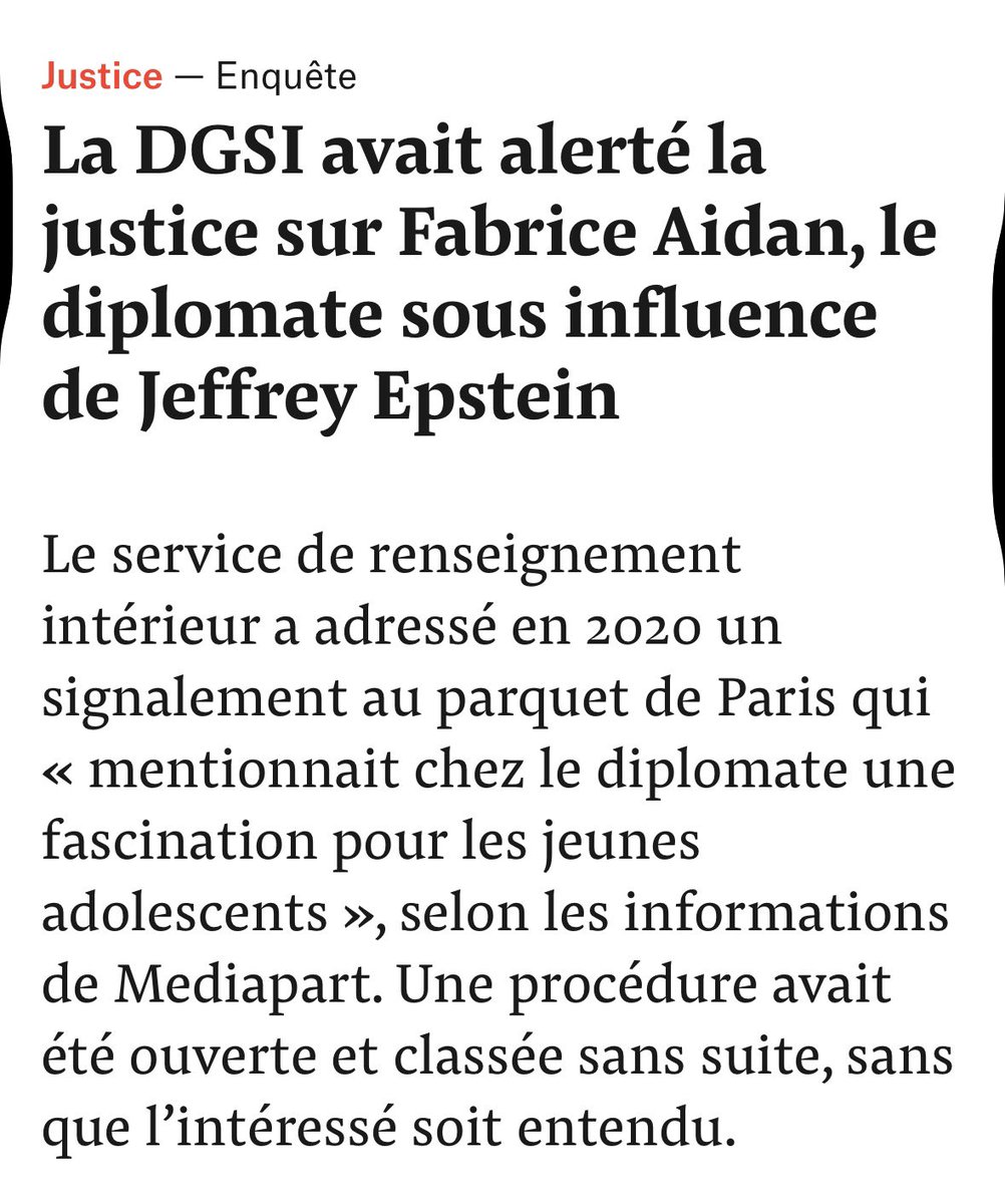 L’affaire Epstein est un scandale d’État.