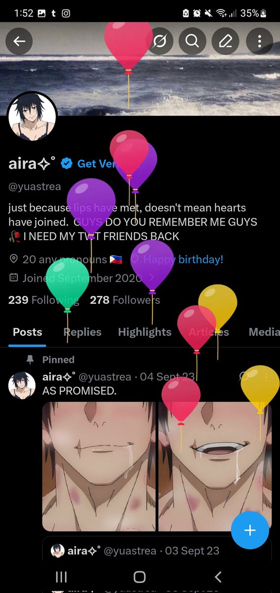 Balloons😍 sorry for the ugly picture