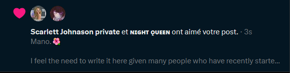 Putain trop la classe y'a Scarlett JohNAson qui me suit !