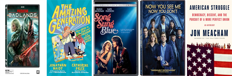 NesmithLibrary's tweet photo. This week the Nesmith Library has 82 new books and six new movies.  New items include Predator. https://t.co/gRE0wSMTT6 https://t.co/8rnRgEybrn