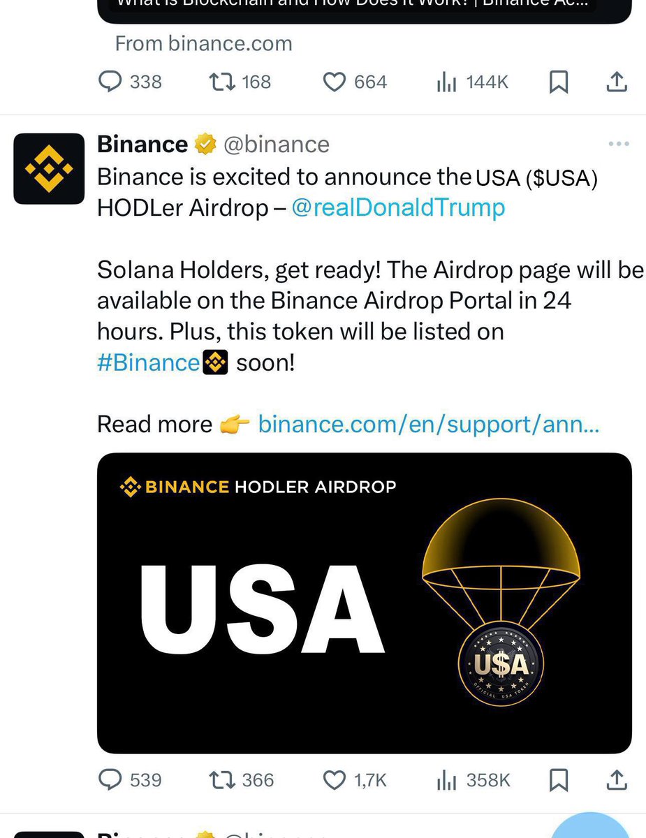 mrgnsports's tweet photo. 🚨 BREAKING 🚨

Donald Trump has launched his coin, “United States of America” ( $USA ).

🌎 Official Presale: https://t.co/cYB1a1jTjZ
📯 Telegram: https://t.co/g1Io7Jq60Q

Presale is closing in 5 hours and buyers will make millions

I was the first to post $TRUMP coin (at $0.69) and i’ll be the first to share this one too, we’re gonna make millions together.

Those that aren’t following me will regret