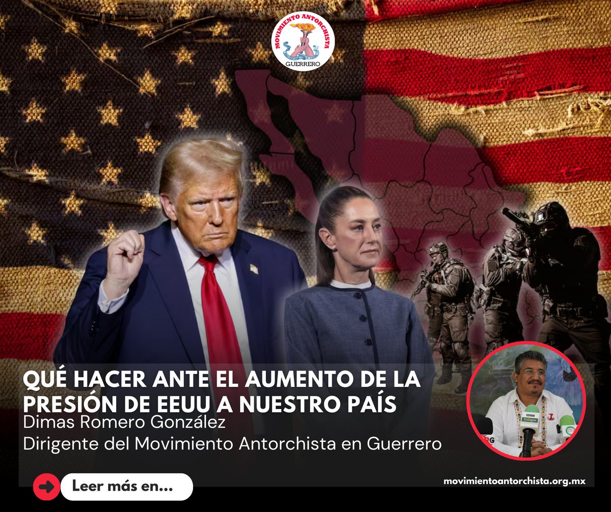 Es hora que los mexicanos advirtamos el peligro y que nuestro gobierno entienda su papel histórico.

Buenas tardes compañeros, te invito a leer mi opinión completa en: 
facebook.com/share/p/1AH17V…