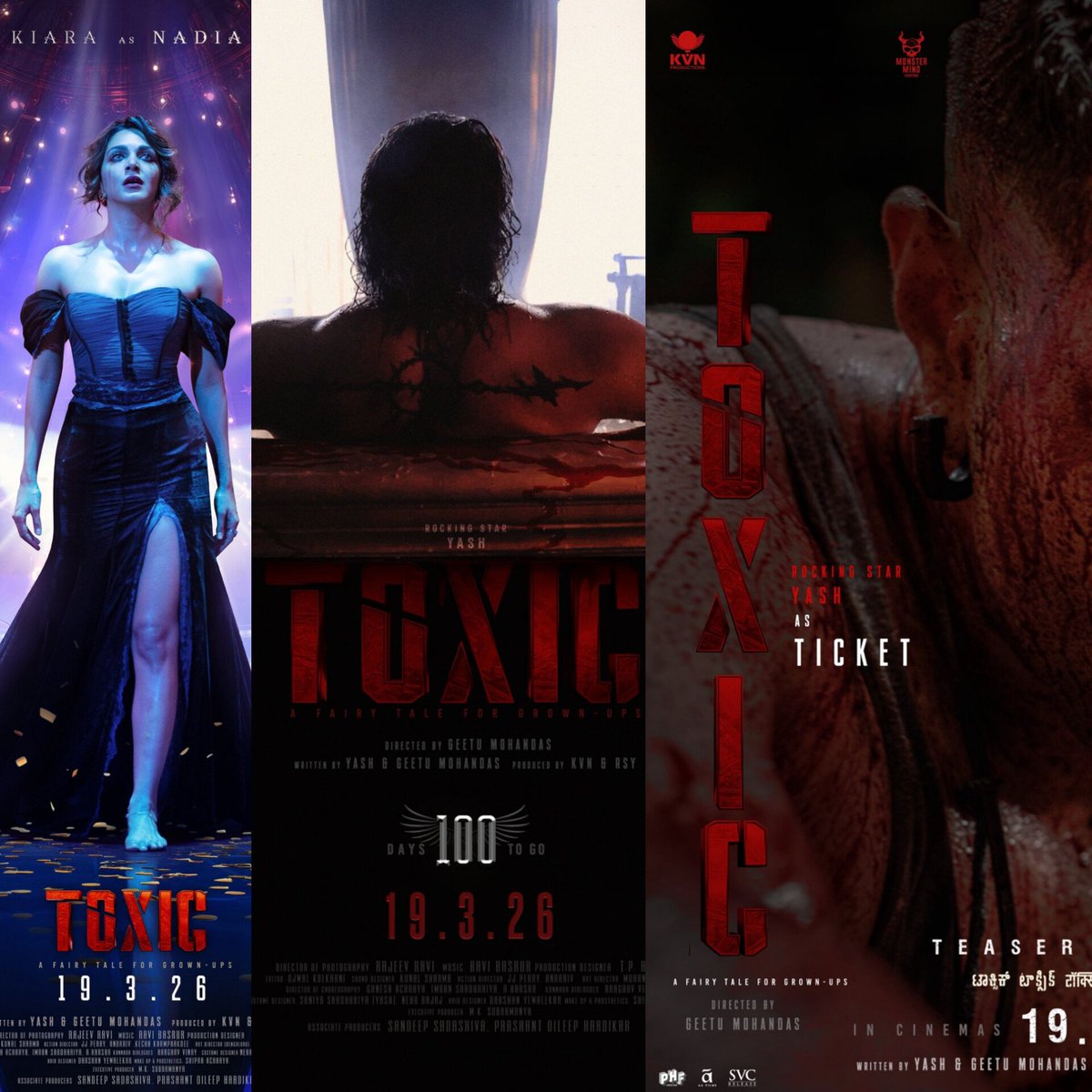 _Suhas_Dore_'s tweet photo. Nadia ∆ Raya ∆ Ticket 
***C O D E : R E D***
#ToxicTheMovie | #Yash https://t.co/v8sxLTLXdv