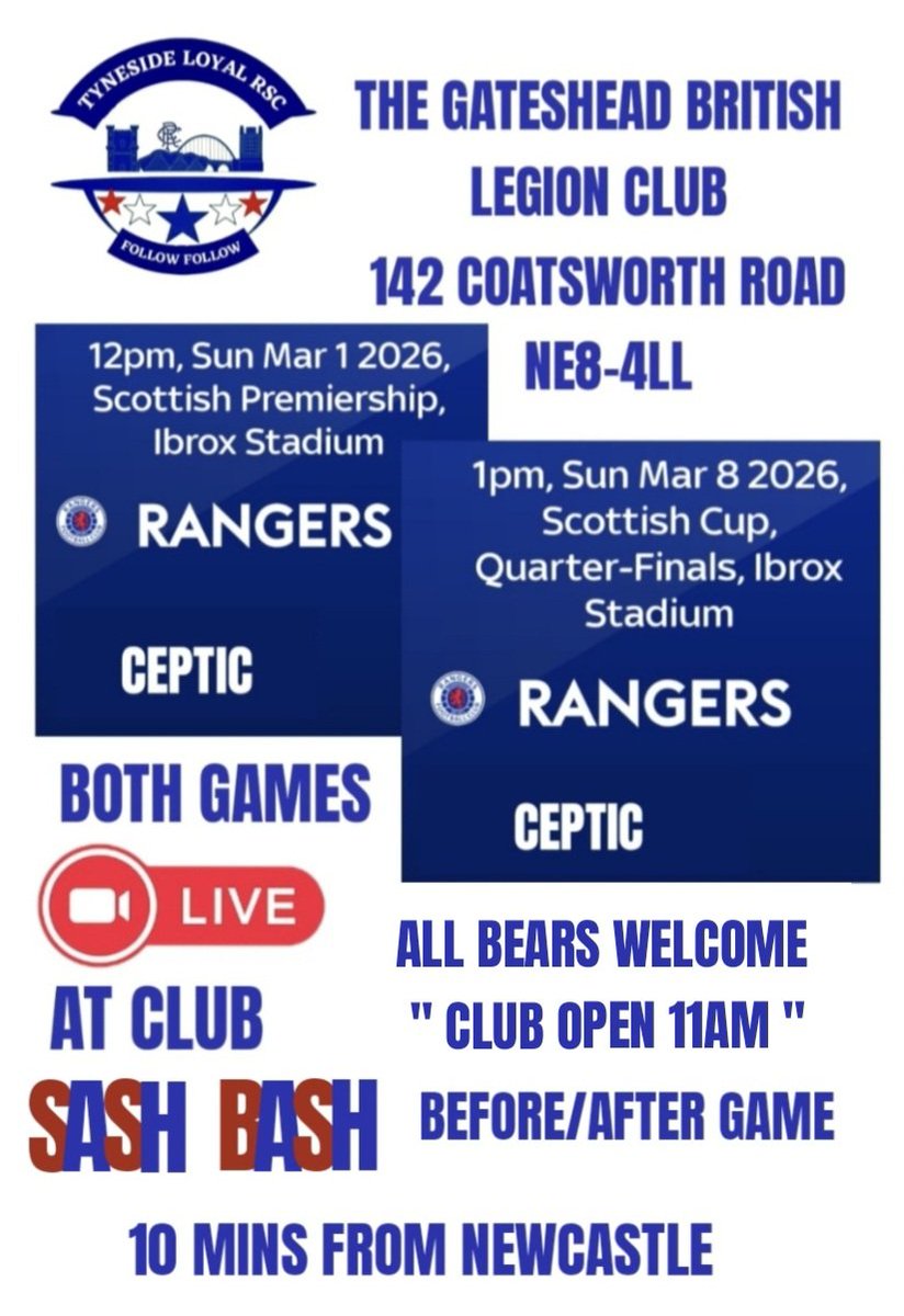 TYNESIDE LOYAL RSC tweet media