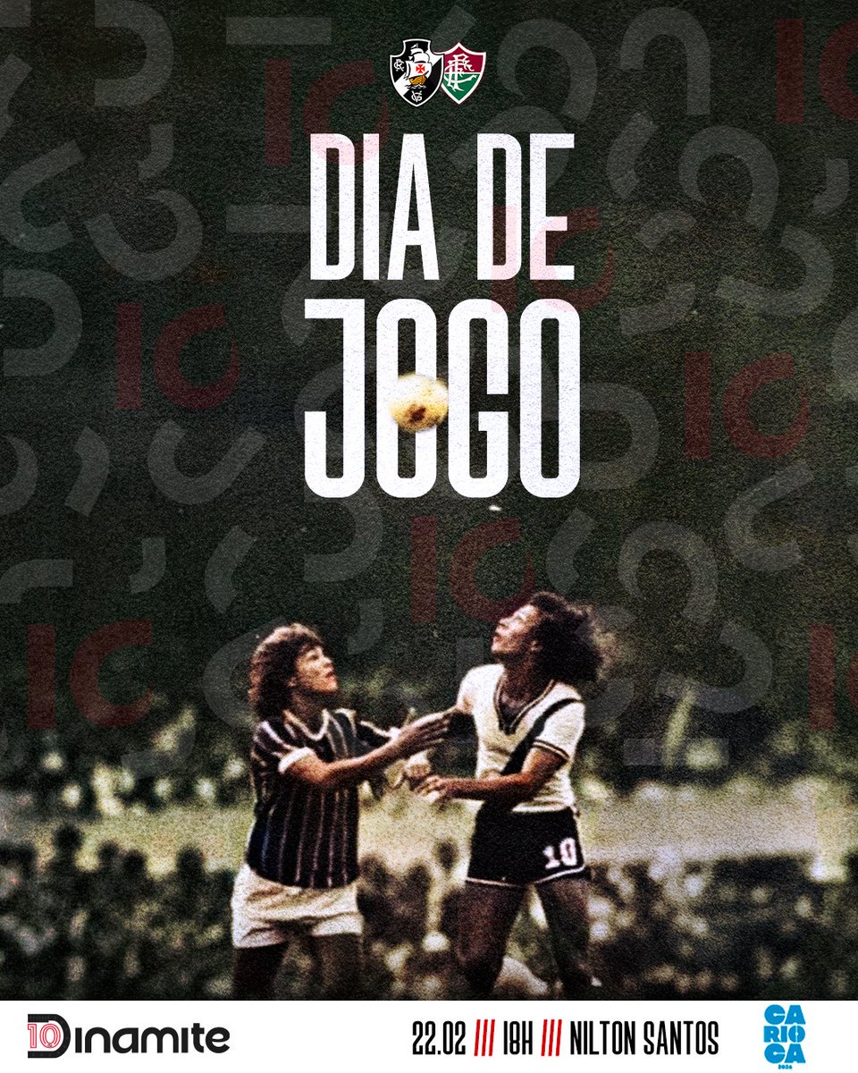 DIA DE SEMIFINAL COM CLÁSSICO!

O <a href="/VascodaGama/">Vasco da Gama</a> enfrenta hoje o clube que mais levou gols do nosso Eterno Dinamite 💢

🆚️ Fluminense 
⏰️ 18h
🏟 Estádio Nilton Santos

#Vasco #Cariocão