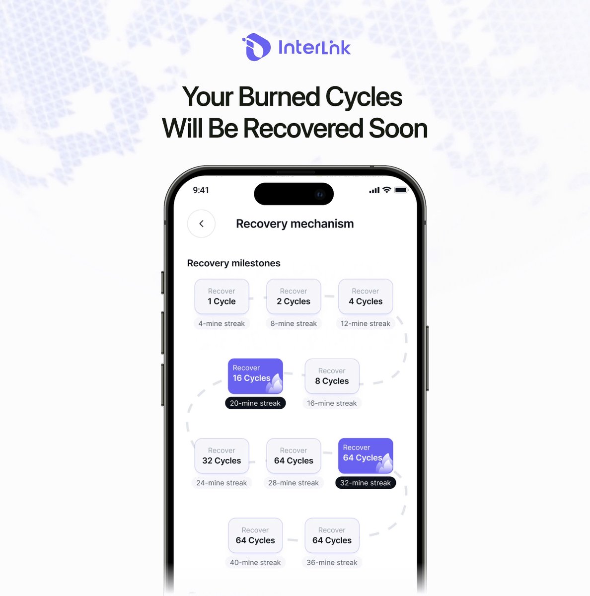 🔥 YOUR BURNED CYCLES WILL BE RECOVERED SOON

A major update is on the way.
The upcoming Recovery Mechanism - launching next week - will allow previously burned cycles to be restored, giving many Linkers a fresh chance to strengthen their Human Node Health.

It’s an opportunity