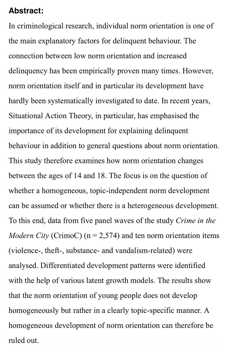 Per-Olof H Wikström, FBA tweet media