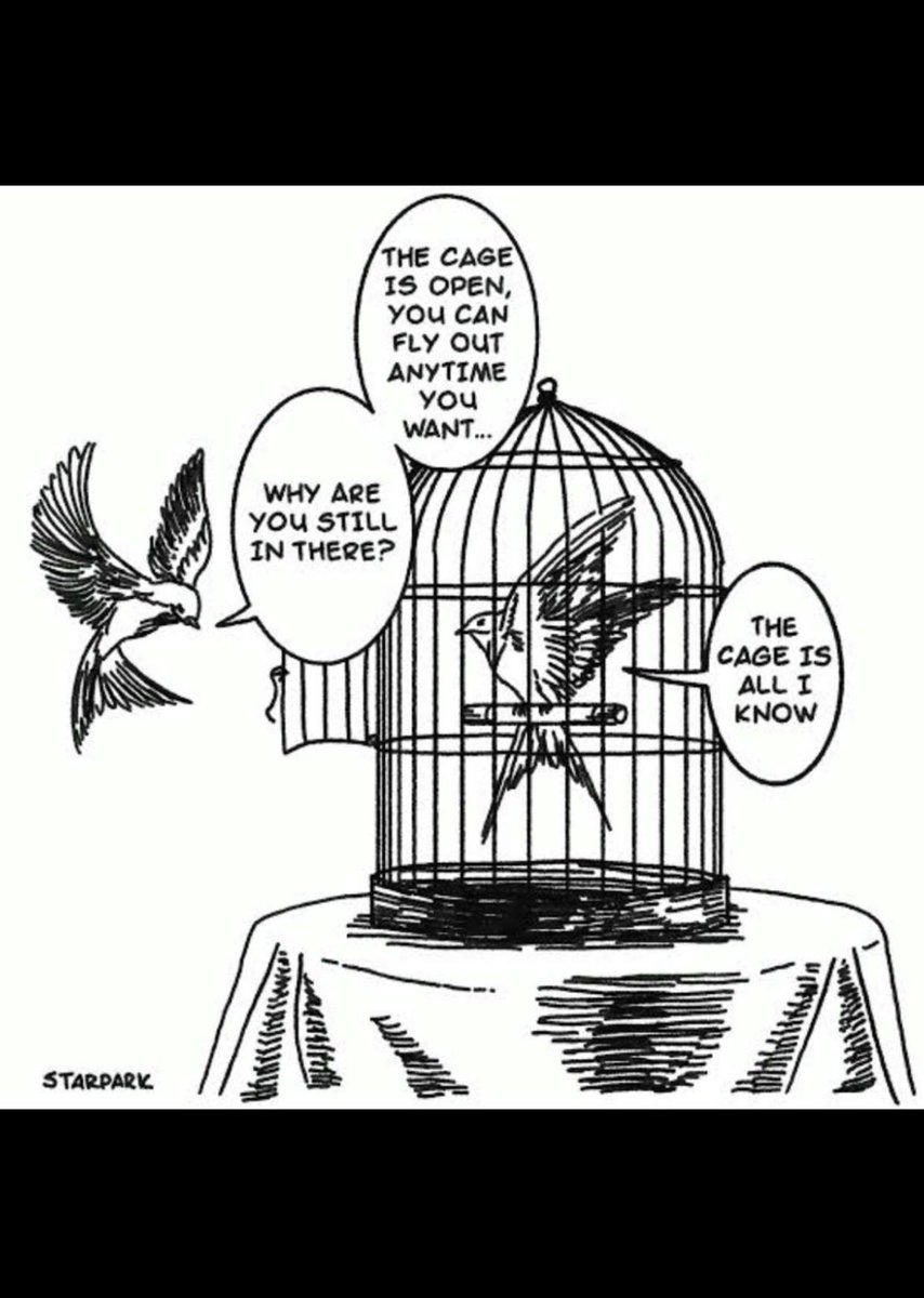 freedom starts from the MIND.