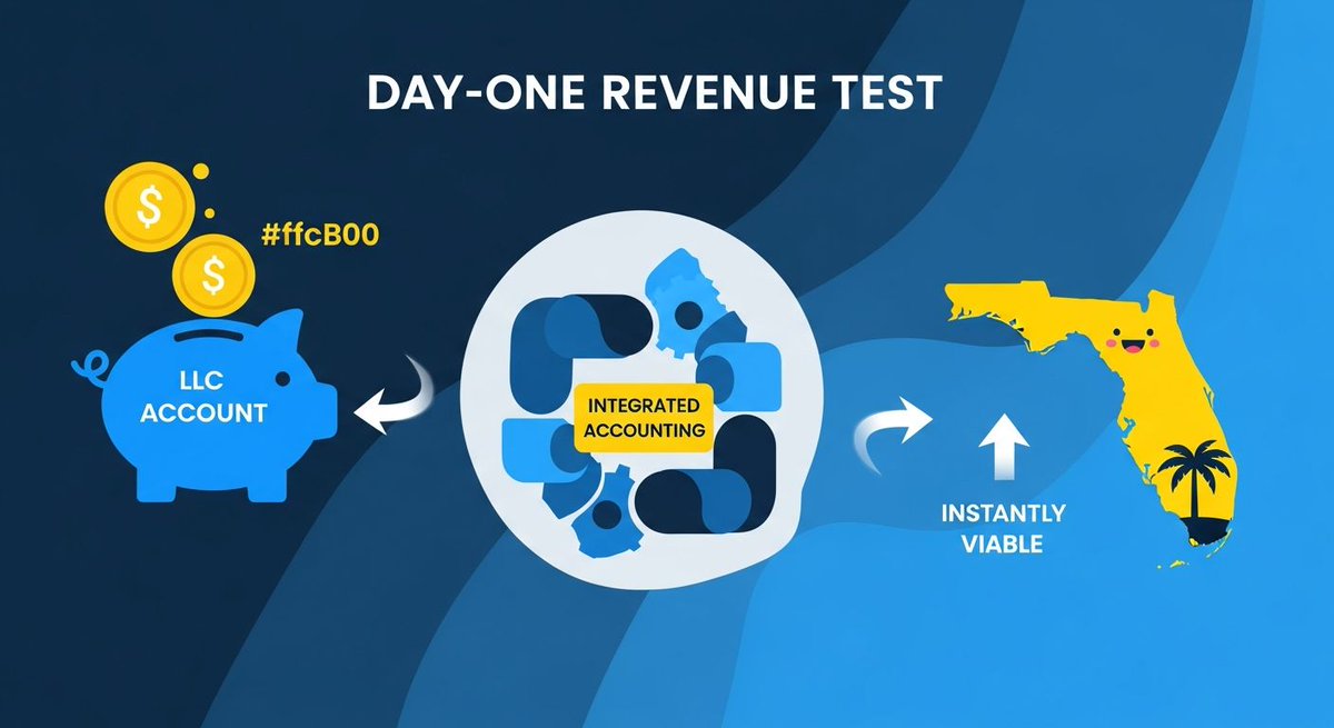 Clevver_io's tweet photo. **The Day-One Revenue Test: How Integrated Accounting Makes Your Florida LLC Instantly Viable**
- Fresh ideas, hot off the press! Read our latest blog post. 🔥

Read the full post and let us know what you think: https://t.co/V0feZsszki

#FormationService #Clevver #BlogUpdate https://t.co/AGd6acMu9c