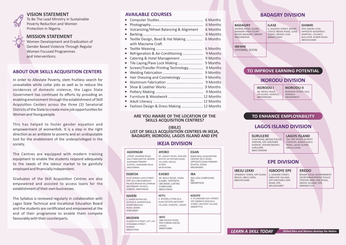 Lagos State Ministry of Women Affairs tweet media