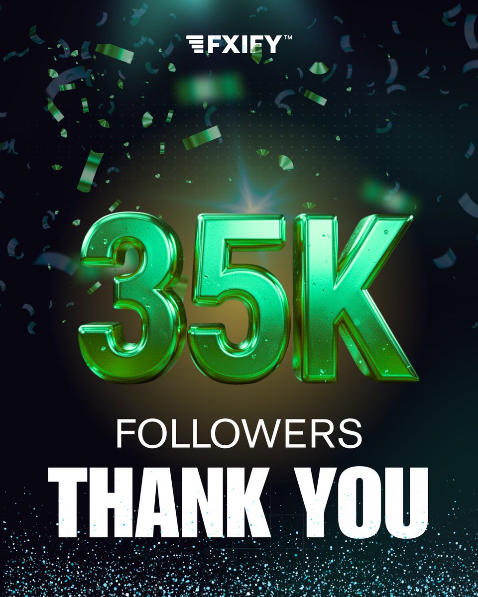 fxifycom's tweet image. We almost missed it… but I noticed 👀

35,000 followers.

That’s 35K traders, supporters, believers building with FXIFY.

Appreciate every single one of you. We’re just getting started 🚀

#FXIFY #35KStrong #TradingCommunity