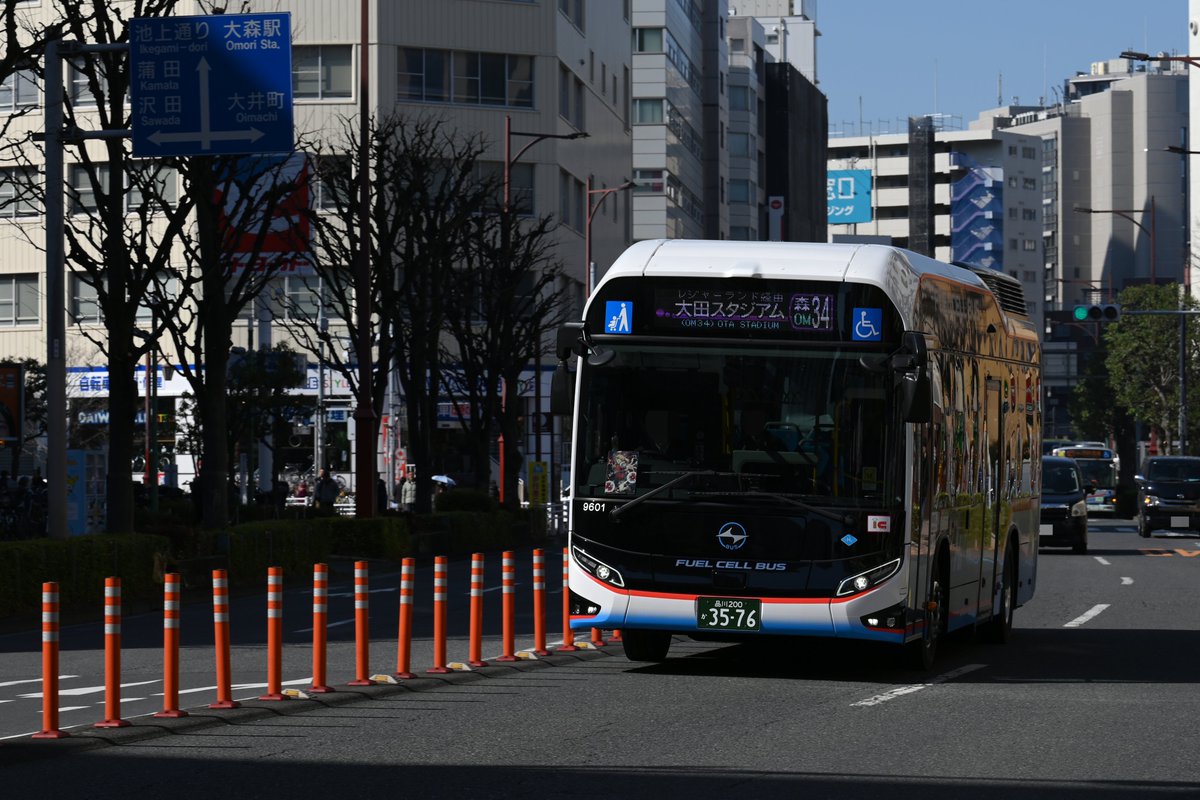 26.02.21 森34系統 M9601 今年に入り3台が増車された京急大森の水素