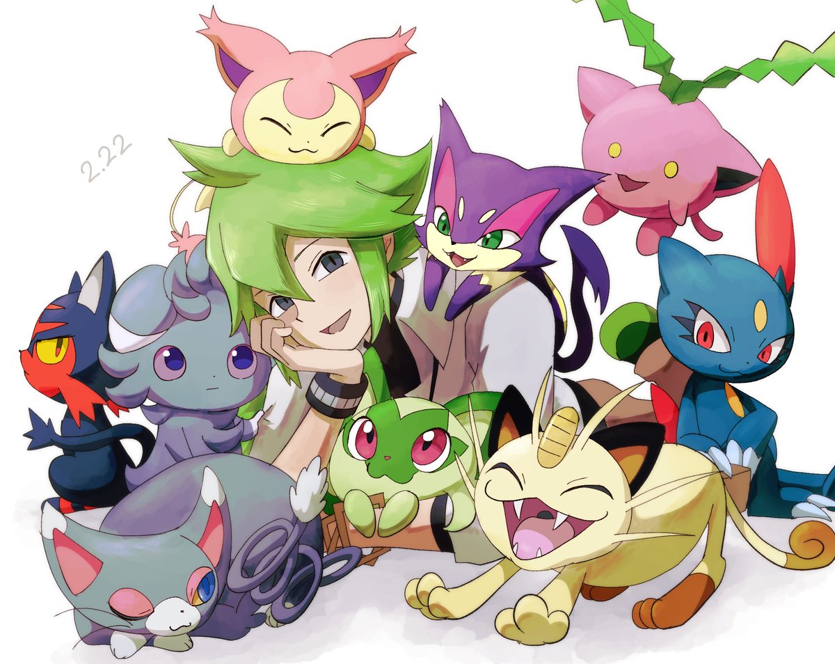 e_no_n's tweet image. にゃんにゃんにゃん　NのトレーナーIDは００００２
#harmoNiart