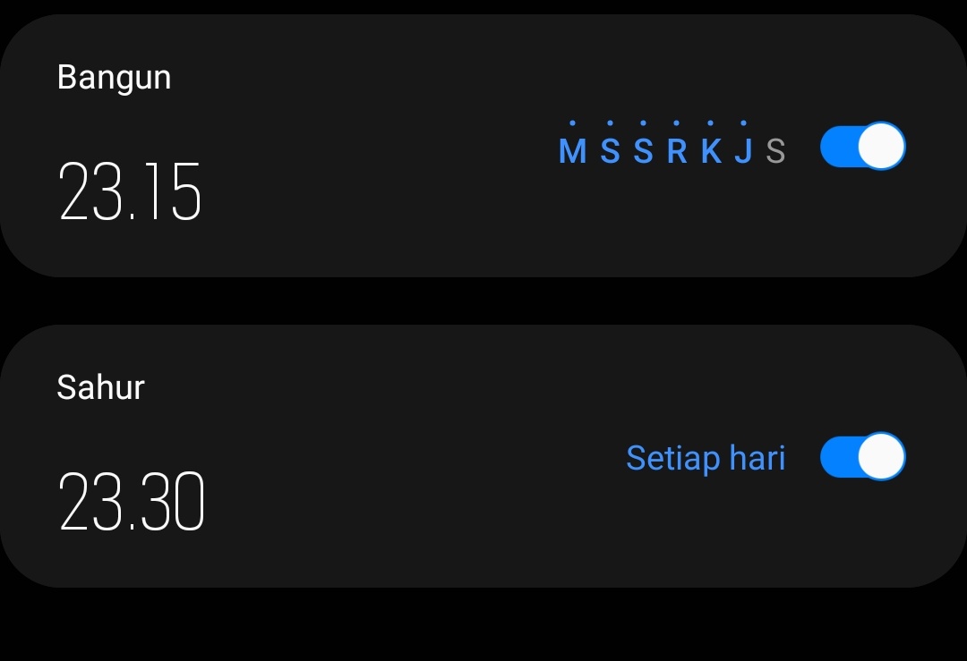 Alarm sahur berubah jadi alarm kerja 😓