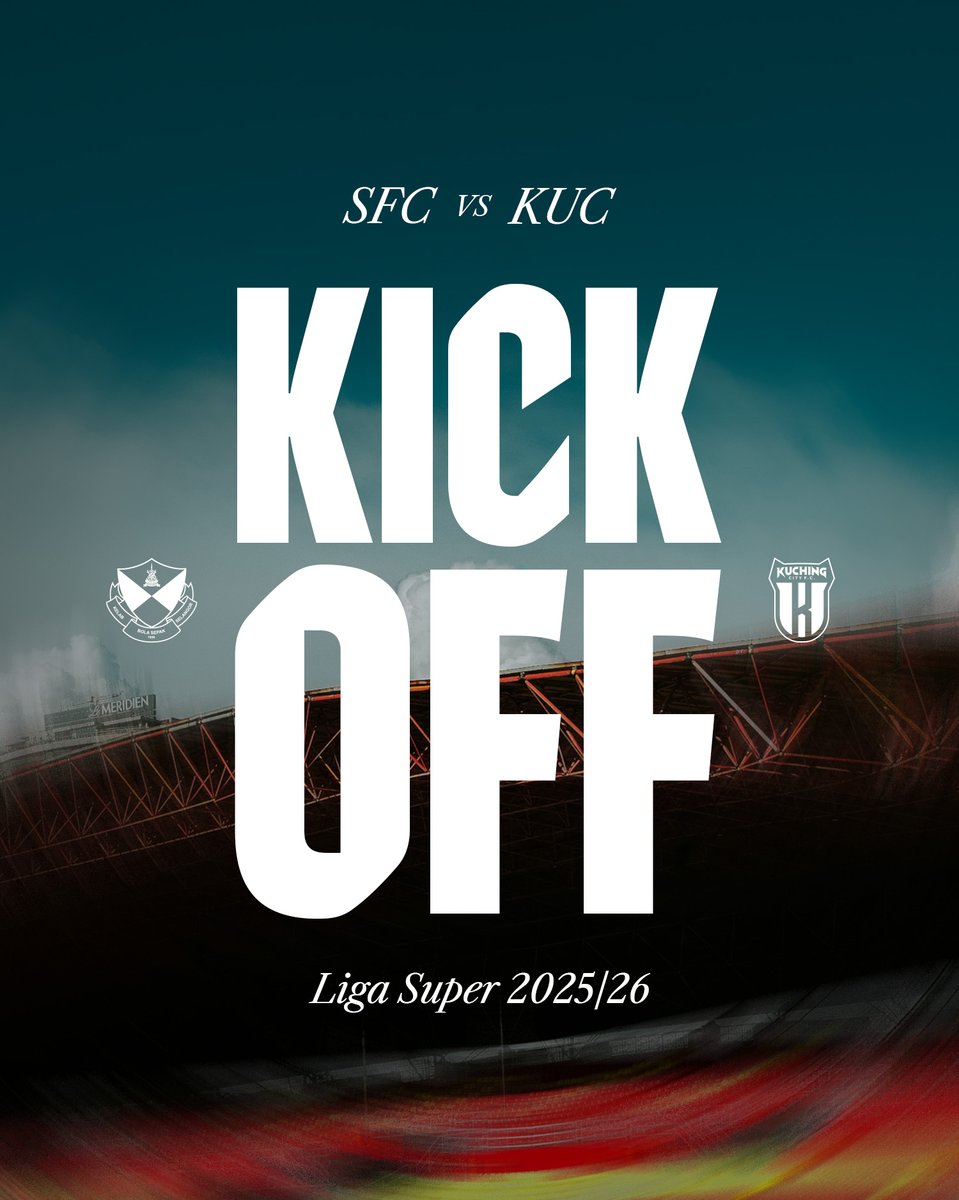 selangorfc's tweet image. 1’ | 🔴🟡️ SFC 0-0 KUC ⚪🟢

⚽️ Tiupan wisel pengadil menandakan sepak mula perlawanan #SFCKUC! Ayuh, #GergasiMerah berjuang demi kebanggaan ini! 💪

📺 Saksikan perlawanan #LS18 secara siaran langsung di Astro Arena Bola (CH 803), Astro GO, &amp;amp; Sooka.

#SelangorFC #ThisIsSelangor