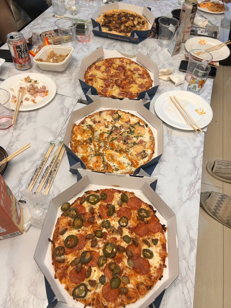 ピザパーティー&わたしのつまみがナンバーワン決定戦ありがとうご