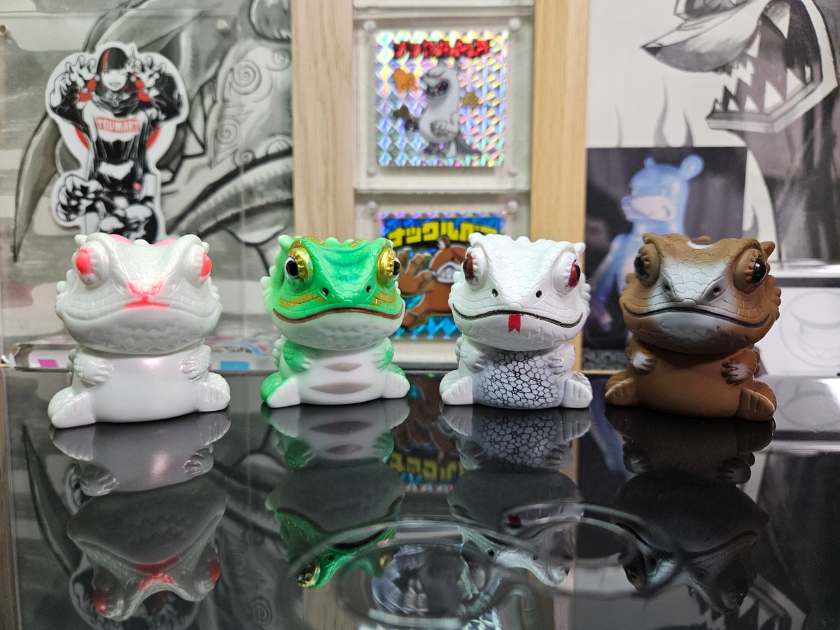 うちの子紹介 #ペインターネット さんのソフビ #フトアゴンベビー 午を