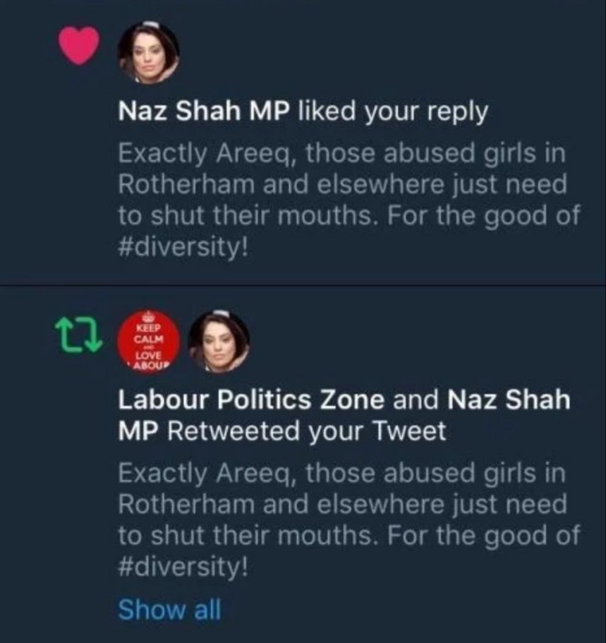 JohnLewis2468's tweet image. This 👇 @NazShahBfd? 😡 #Diversity #GroomingGangs
#Pakistanis