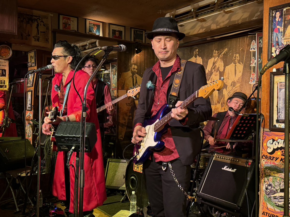 JawfishO's tweet photo. 昨夜のFRIDAYワンマンライブにお越しいただいた皆様、ありがとうございました！

磯原マスターが居ない寂しさと、でも見守られているような温かな空気を��感じつつ、2026年のスタートを切るライブが幸先よく盛り上がって感謝の一言です！

次はちょい先の9/19（土）にワンマンライブです！ https://t.co/o1H9qrCA4c