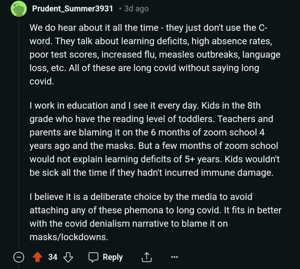 Gen alpha is getting blamed for decisions grey-haired politicians made for them; it's vile.

It stems from pretending COVID is either a nothingburger or solved by vaccines. Neither is true.

This is what happens when we repeatedly mass infect a generation of kids with SARS-CoV-2.