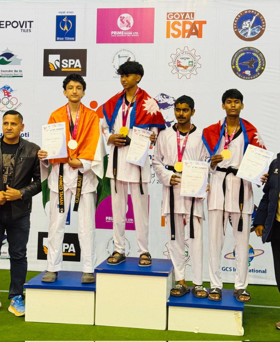 _shieldtkd_'s tweet photo. Congratulations to the entire Taekwondo family! Ahmed Tahan has won a Silver Medal at the 4th Mount Everest International Taekwondo Championships 2026 in Kathmandu, Nepal, in the Junior Boys Under-48 kg category. 🥈🔥 https://t.co/Vj3CmLYdLP